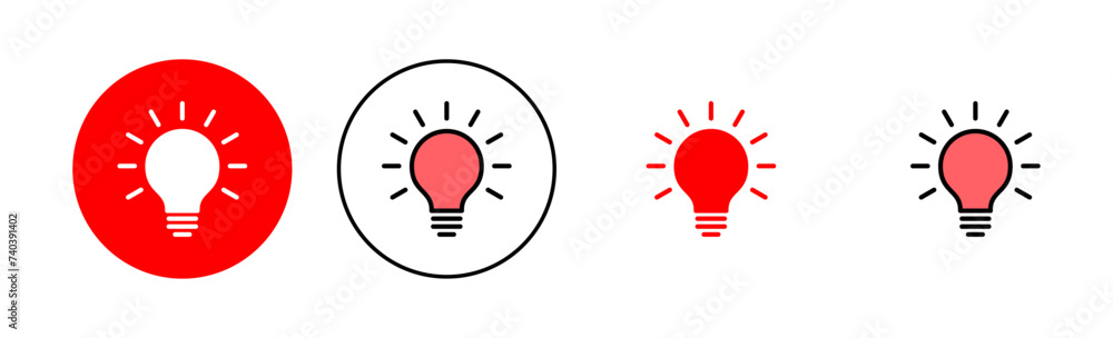 Lamp icon set illustration. Light bulb sign and symbol. idea symbol. Lamp icon set illustration. Light bulb sign and symbol. idea symbol.