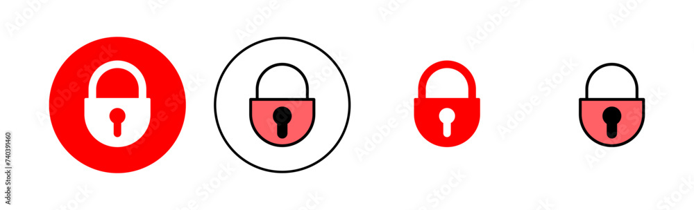 Lock icon set illustration. Padlock sign and symbol. Encryption icon. Security symbol Lock icon set illustration. Padlock sign and symbol. Encryption icon. Security symbol