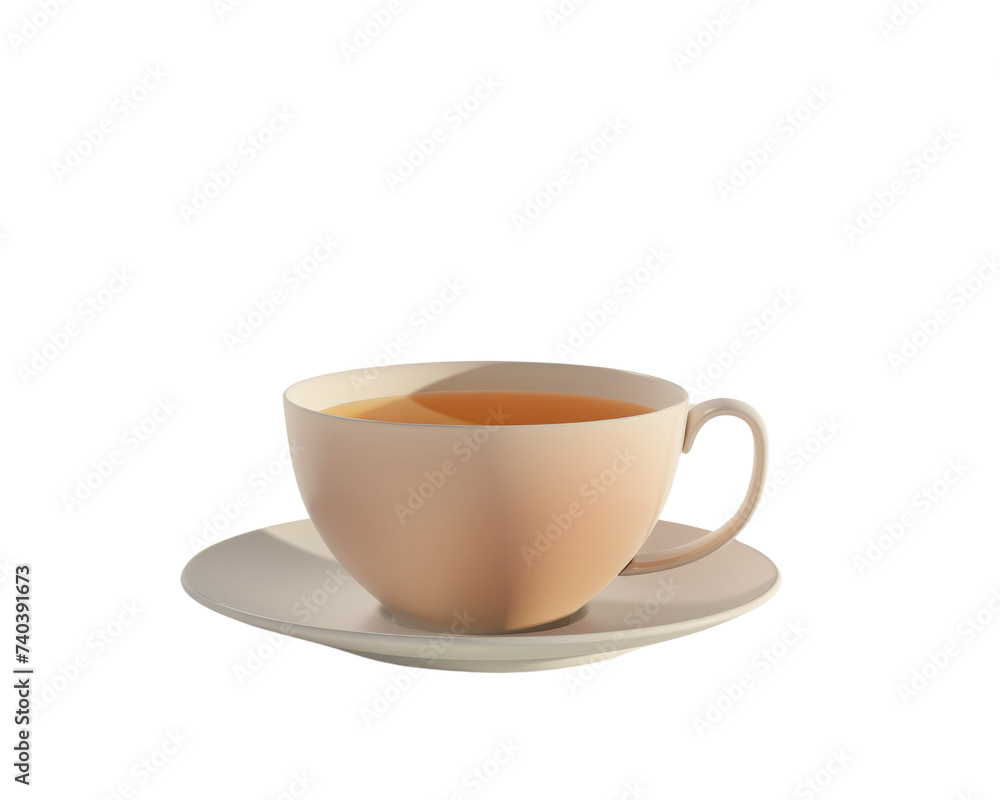 Tea with cup isolated on transparent background Tea with cup isolated on transparent background