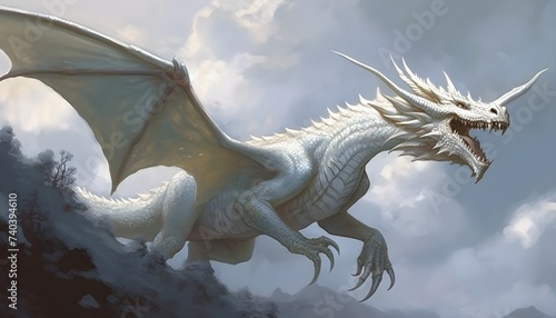 Flight of the White Dragon, Majestic Soaring © VisualVanguard