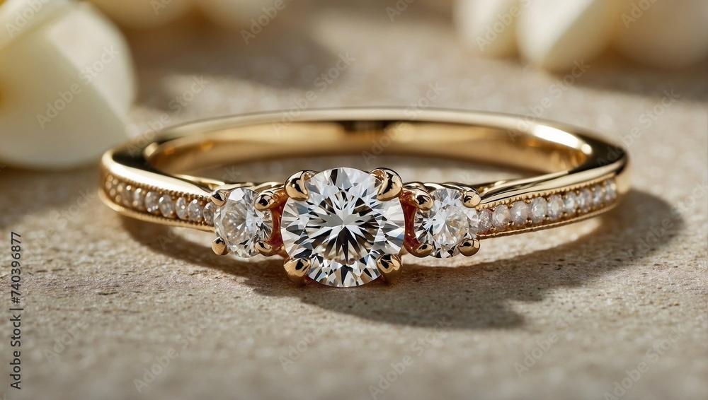 Crafted for eternal love, this diamond ring sparkles with timeless elegance Generative AI Crafted for eternal love, this diamond ring sparkles with timeless elegance Generative AI