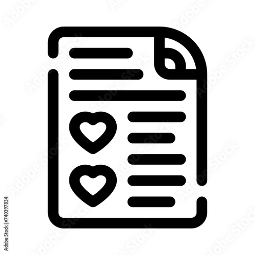 wishlist line icon