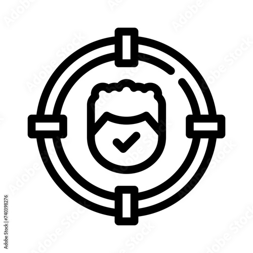 headhunter line icon