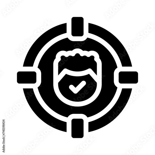 headhunter glyph icon