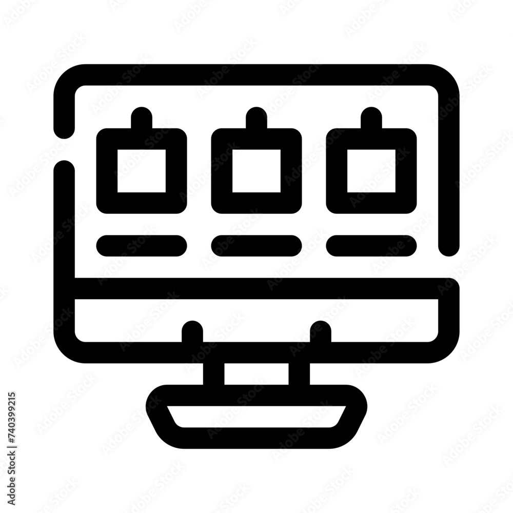 mood board line icon mood board line icon