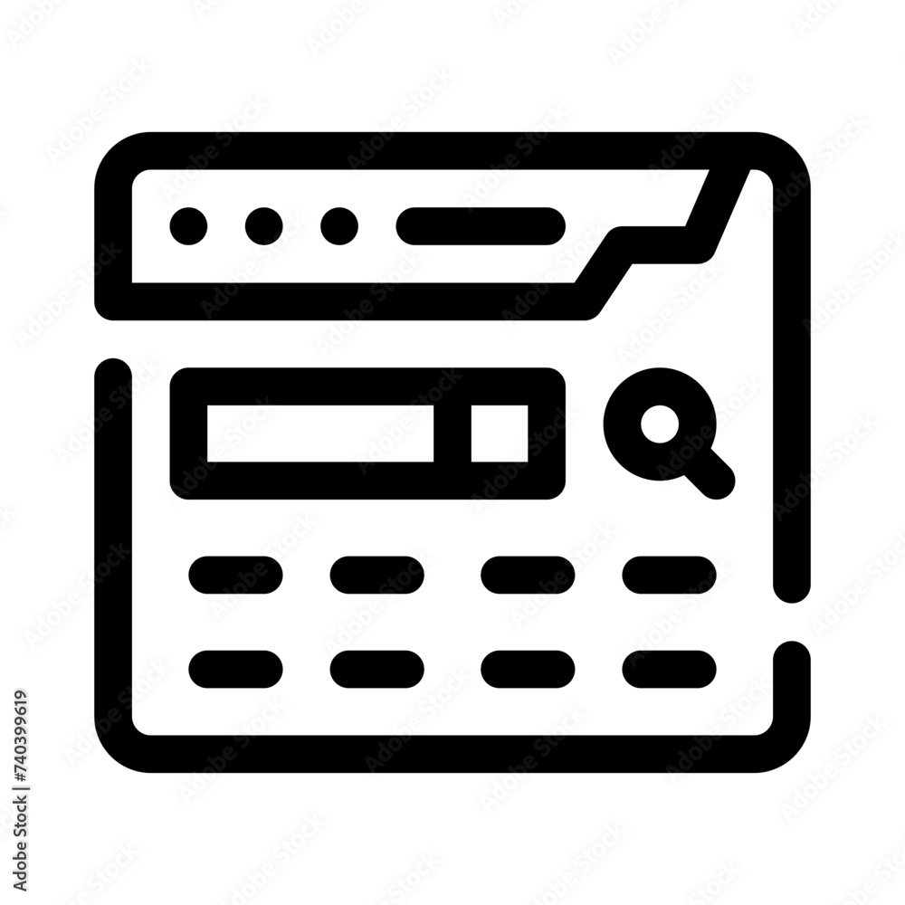 search engine line icon search engine line icon