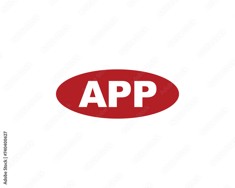 APP logo design vector template APP logo design vector template