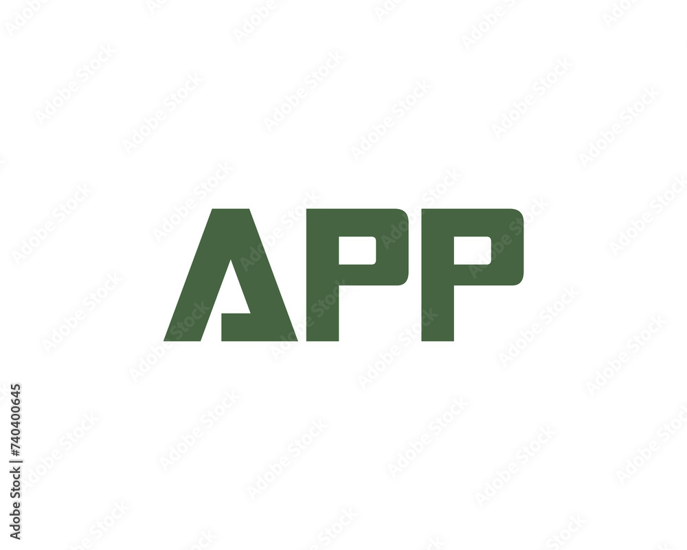 APP logo design vector template APP logo design vector template