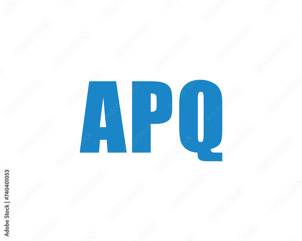 APQ logo design vector template APQ logo design vector template