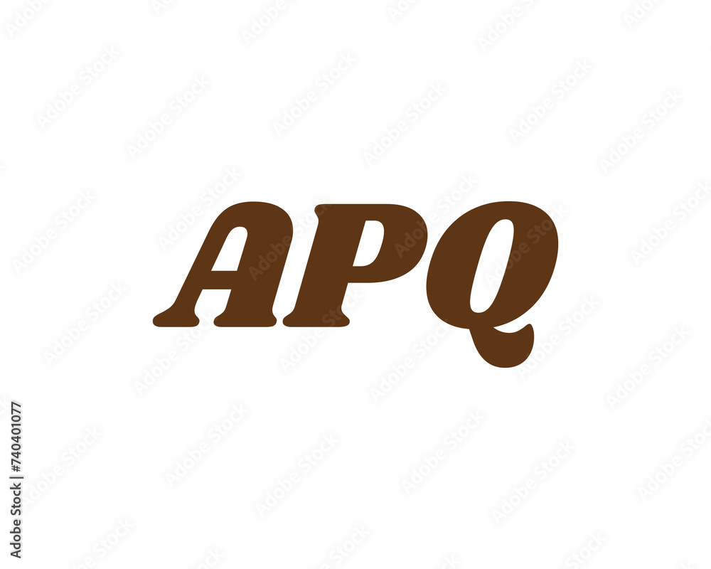 APQ logo design vector template APQ logo design vector template