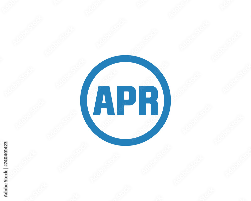 APR logo design vector template APR logo design vector template