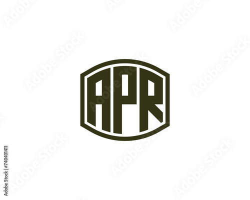 APR logo design vector template