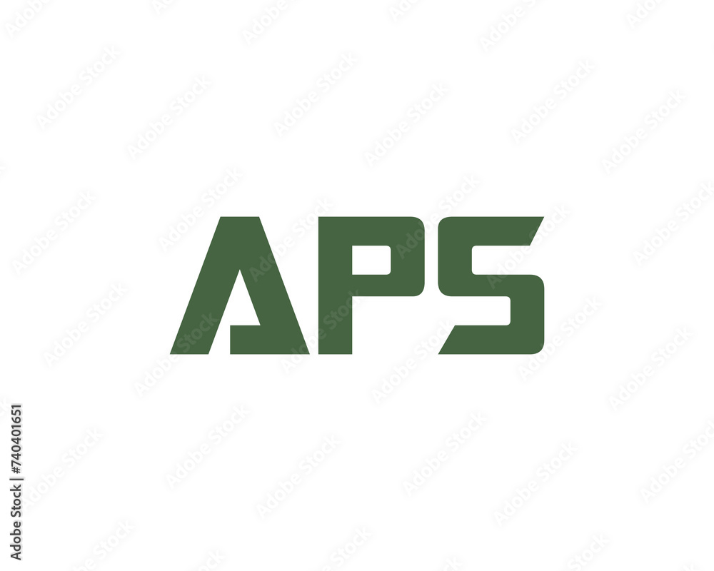 APS logo design vector template APS logo design vector template