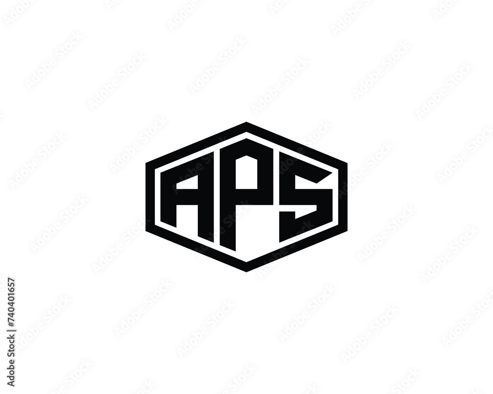 APS logo design vector template APS logo design vector template