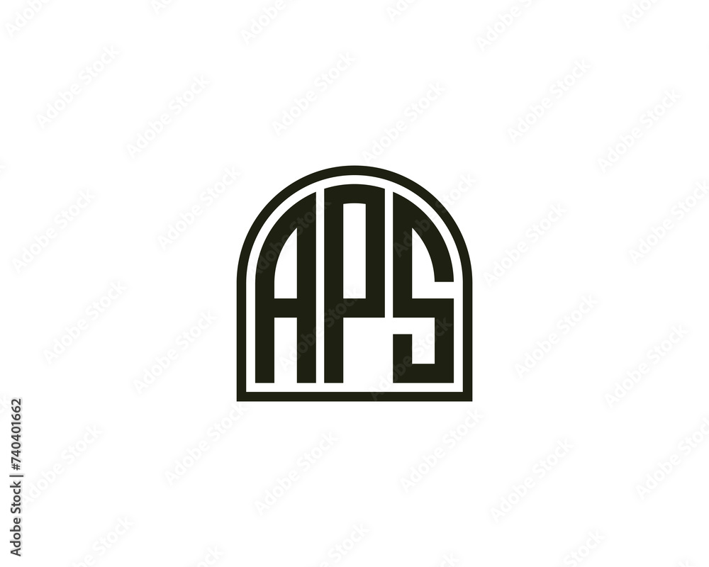 APS logo design vector template APS logo design vector template
