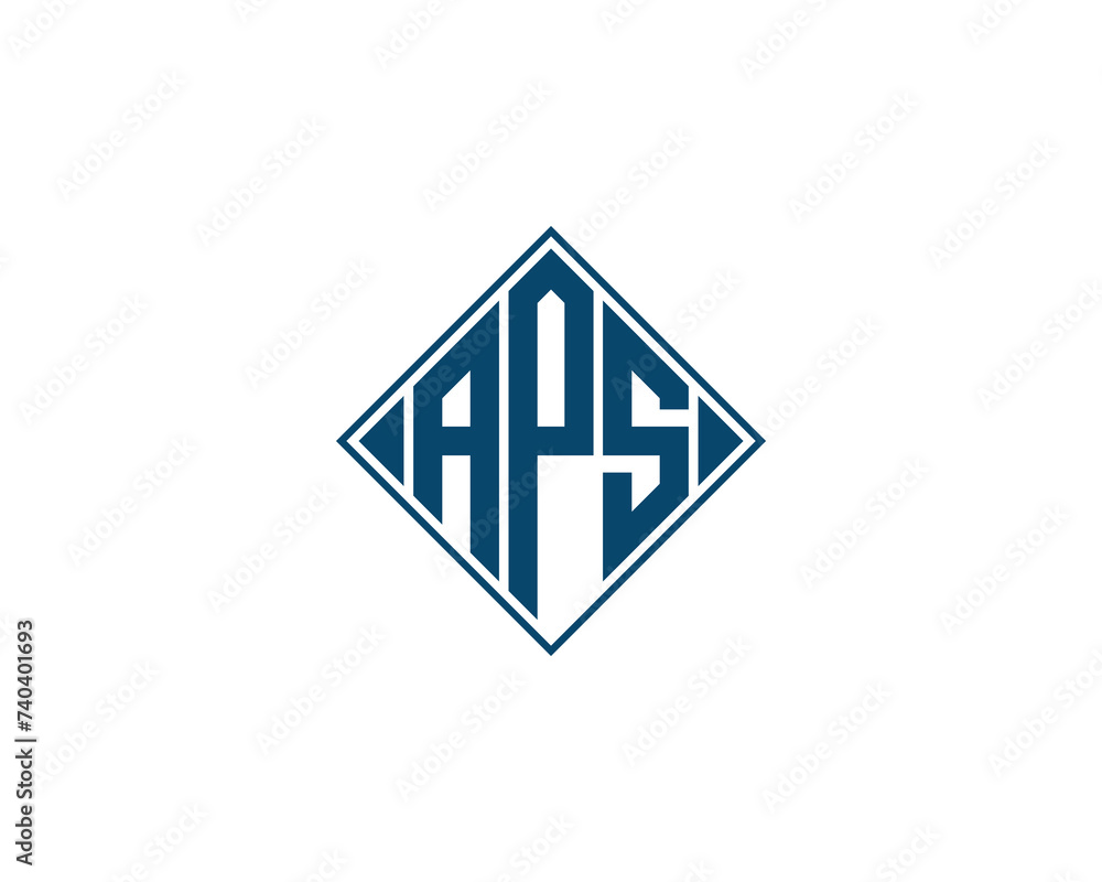 APS logo design vector template APS logo design vector template