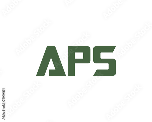 APS logo design vector template