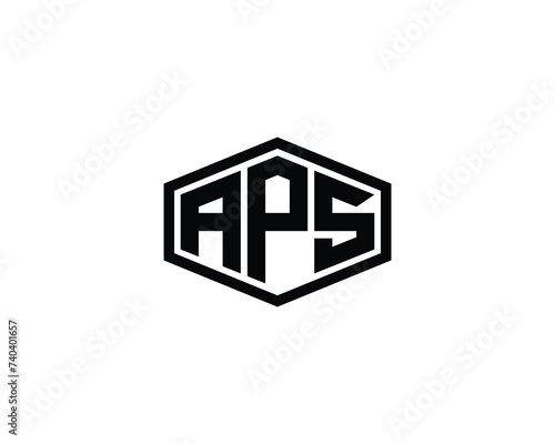 APS logo design vector template