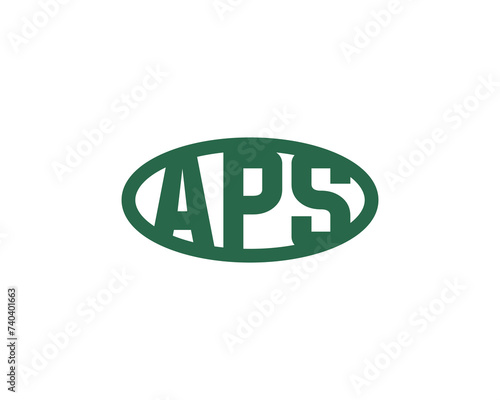 APS logo design vector template