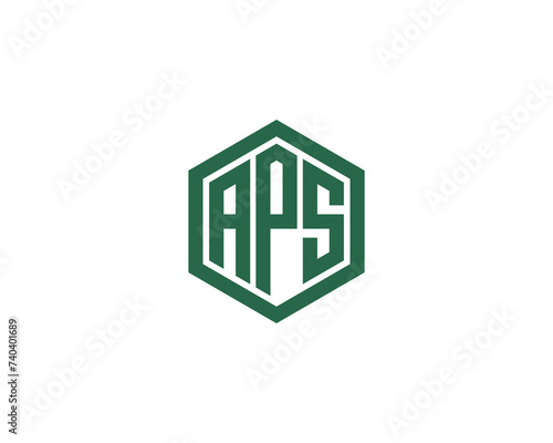 APS logo design vector template