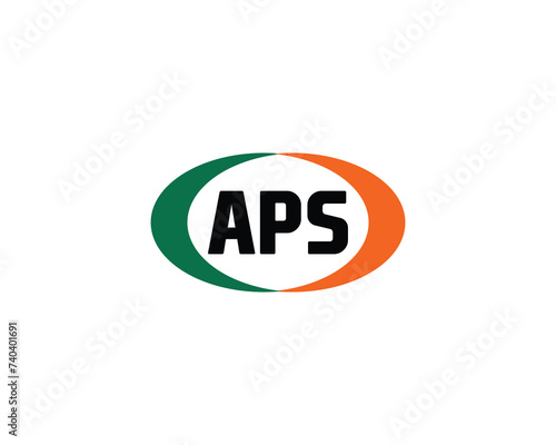 APS logo design vector template