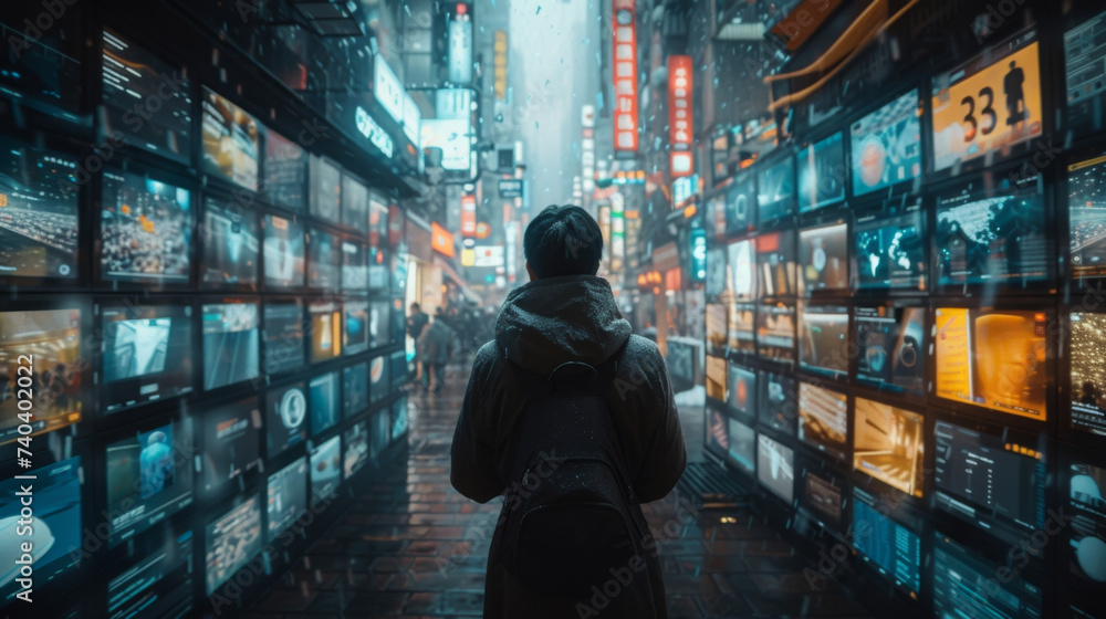 Φωτογραφία Social Trading In this image we see a futuristic financial technology innovation where social media platforms have become a hub for trading and investment discussions
