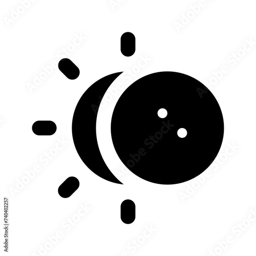eclipse glyph icon