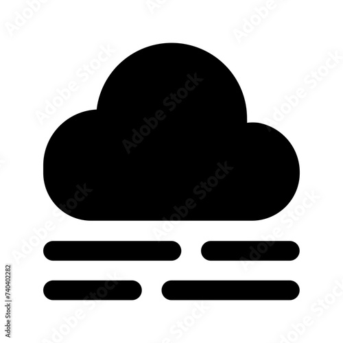 fog glyph icon