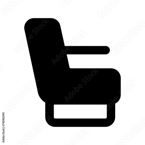 seat glyph icon