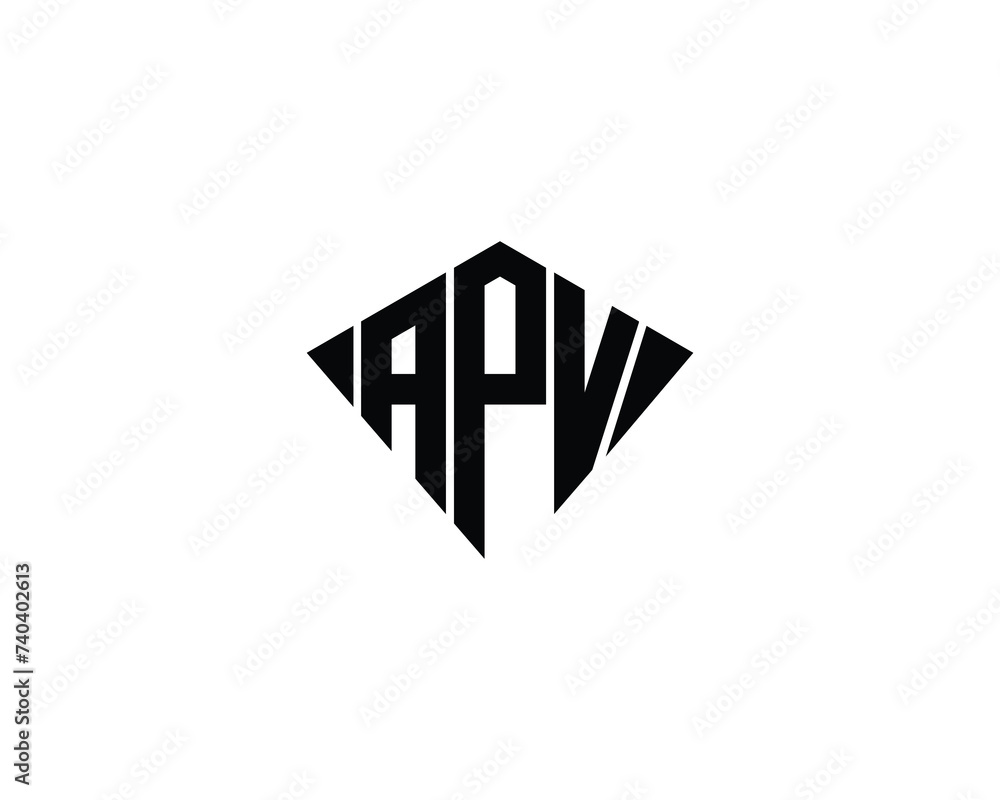 APV Logo design vector template APV Logo design vector template