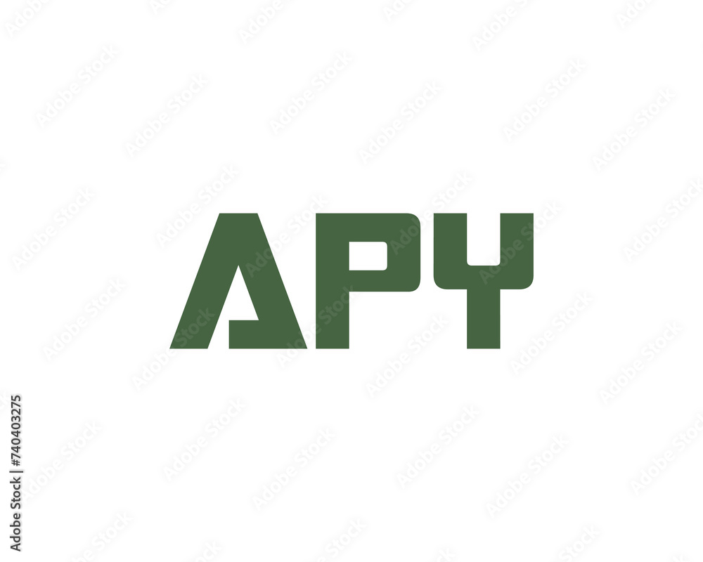 APY Logo design vector template APY Logo design vector template
