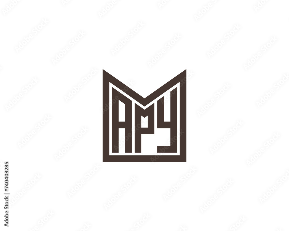 APY Logo design vector template