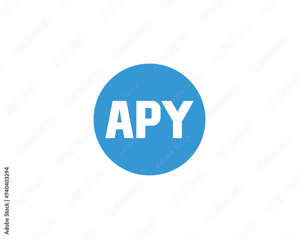 APY Logo design vector template APY Logo design vector template