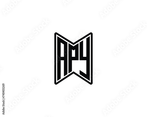 APY Logo design vector template photo