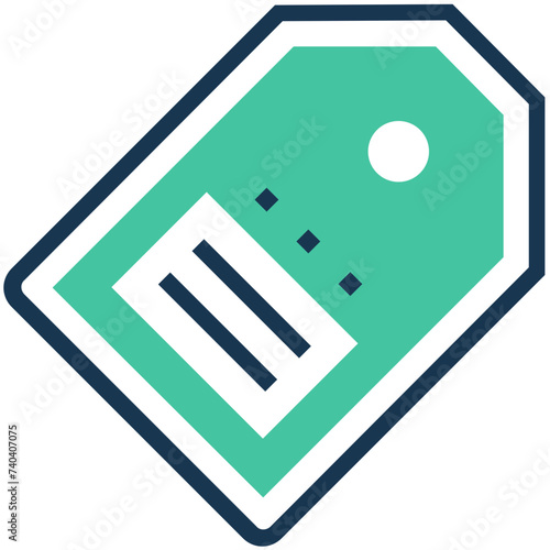 Flat modern icon of keywords 