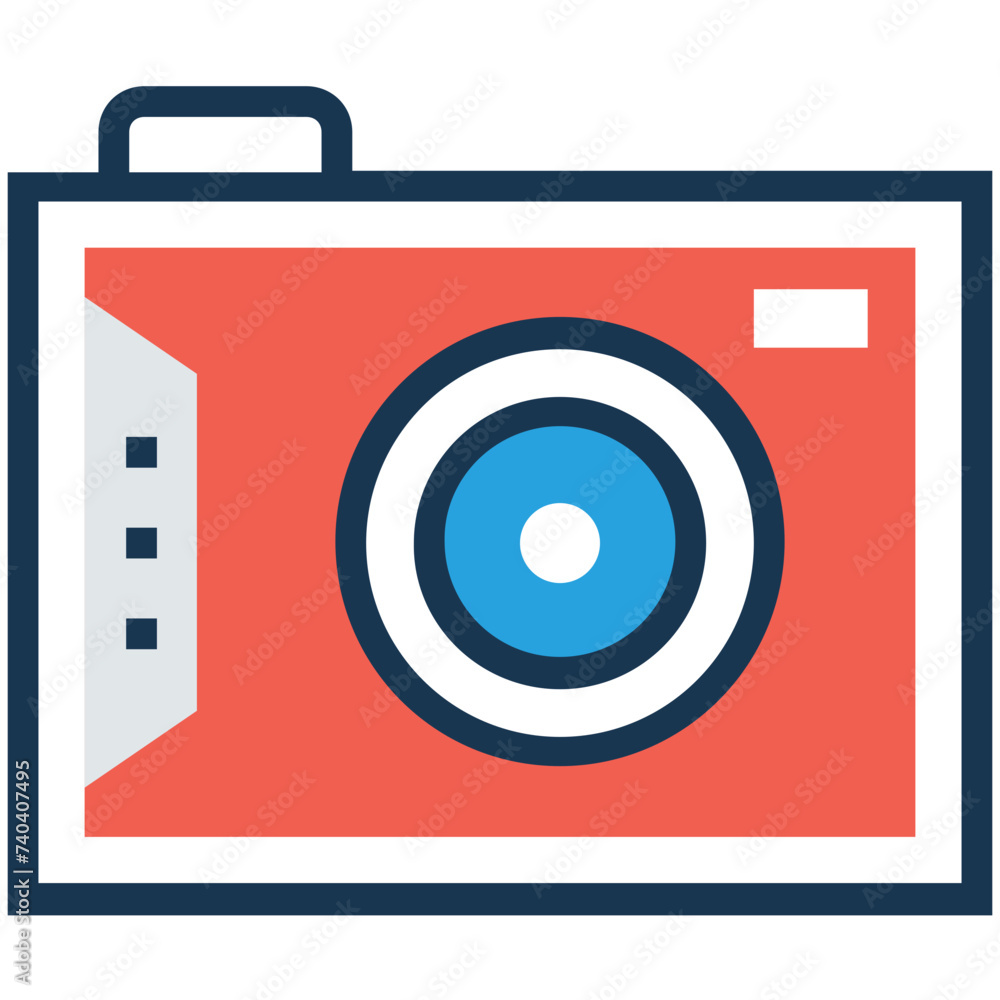 Fotografie Modern flat icon of camera