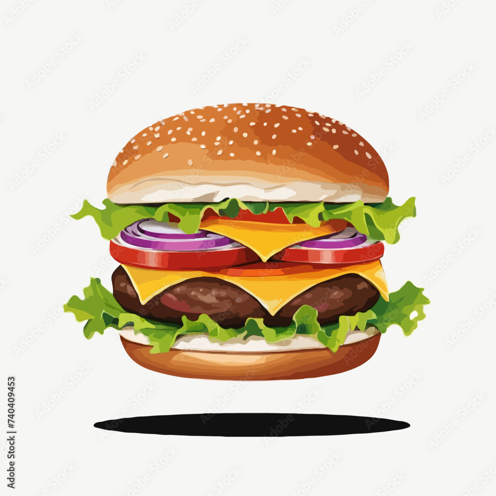 burger isolated on white burger isolated on white
