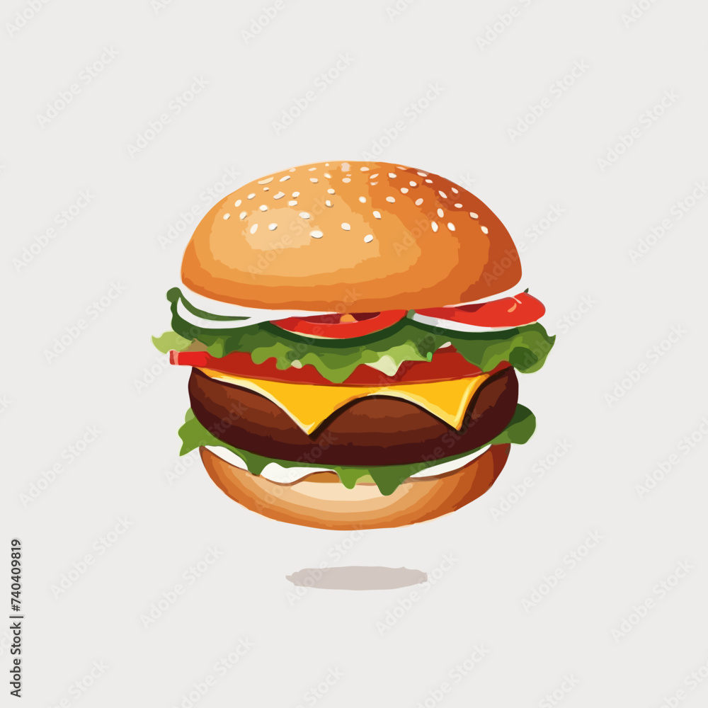 burger isolated on white burger isolated on white