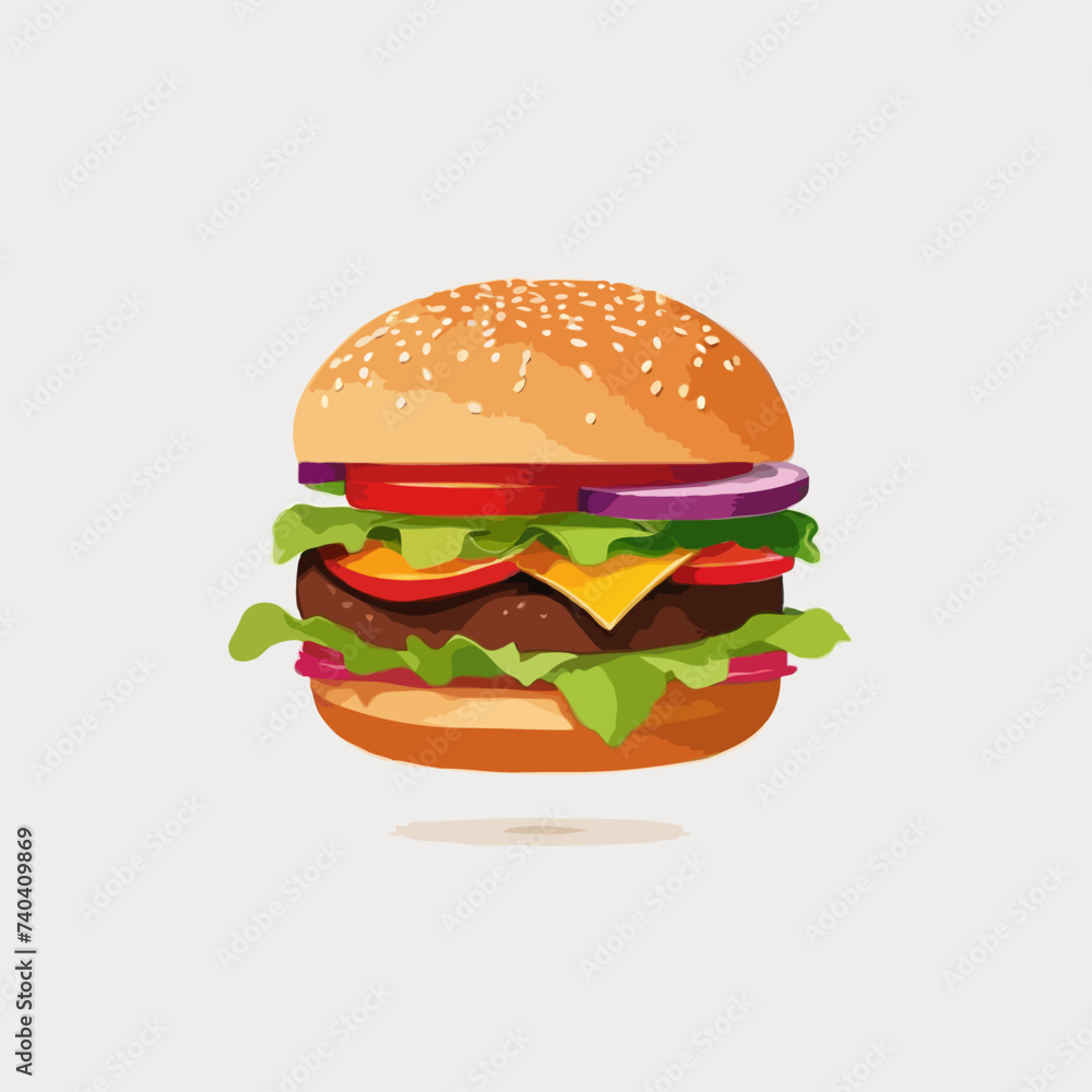 burger isolated on white burger isolated on white