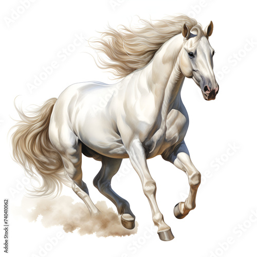 horse isolated on white background © saeed