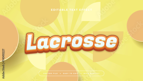 White yellow and orange 3d editable text effect - font style