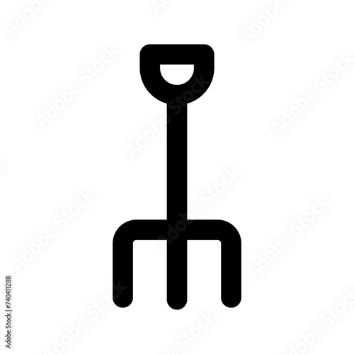 pitchfork glyph icon