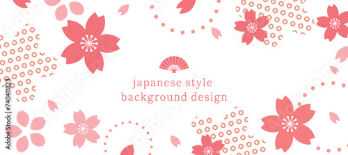 春をイメージした背景デザイン