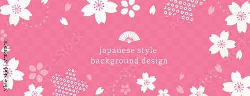 春をイメージした背景デザイン