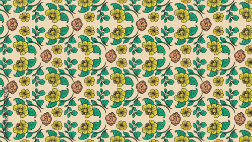 floral seamless pattern background.