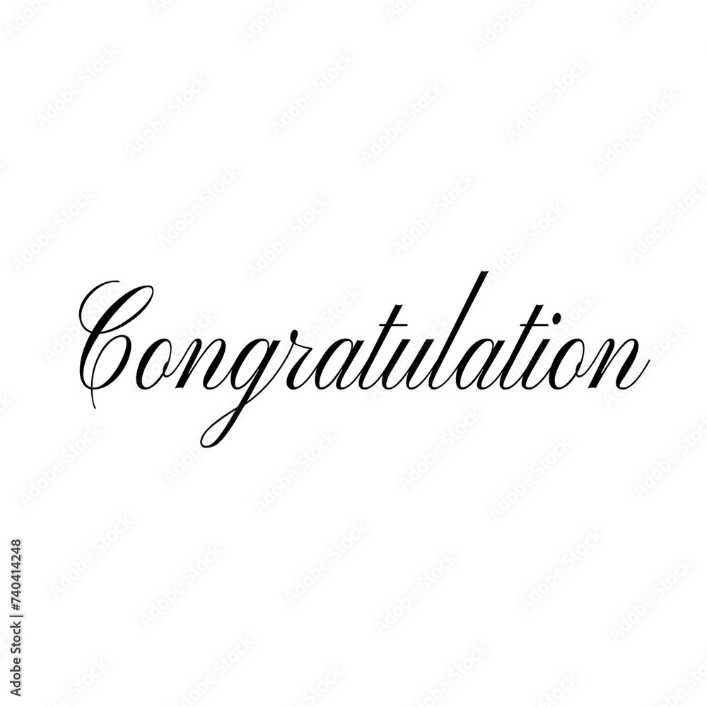 Hand drawn lettering black Congratulations on white background. Modern brush lettering calligraphy poster, Ink illustration.by isolated Card banner design. success stories. Vector illustrator EPS Hand drawn lettering black Congratulations on white background. Modern brush lettering calligraphy poster, Ink illustration.by isolated Card banner design. success stories. Vector illustrator EPS