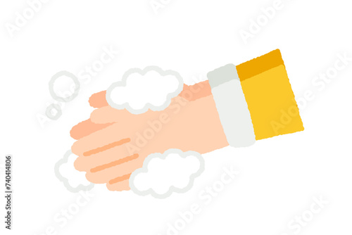 手を洗うイラスト素材