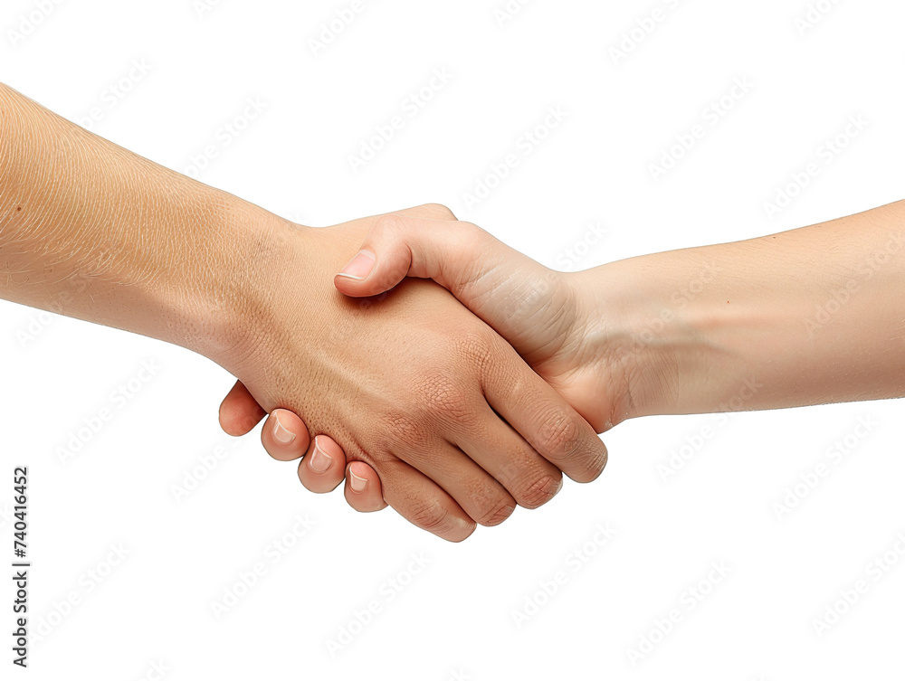 Two hand shaking hands in agreement, isolated on a white background PNG Two hand shaking hands in agreement, isolated on a white background PNG