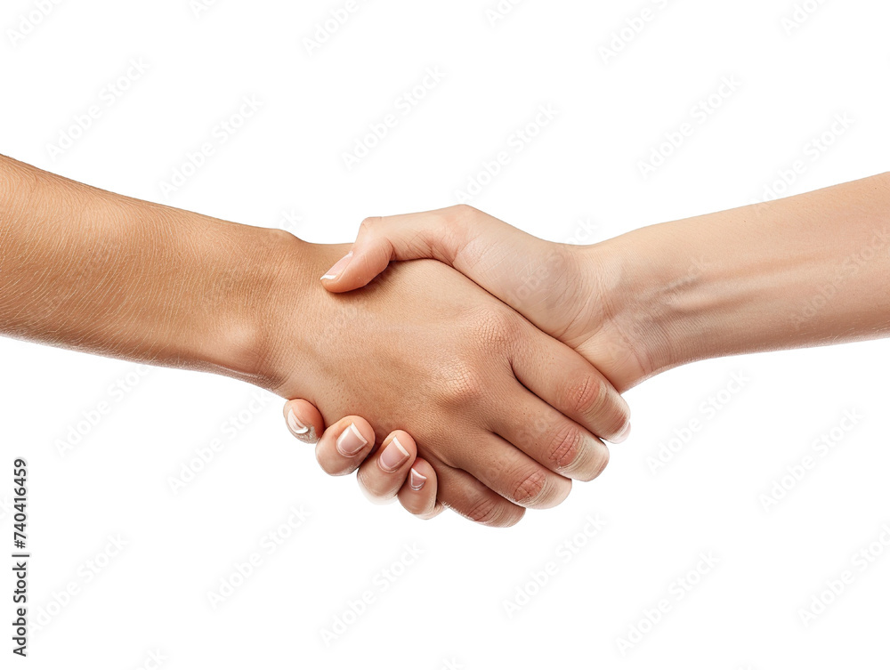 Two hand shaking hands in agreement, isolated on a white background PNG Two hand shaking hands in agreement, isolated on a white background PNG