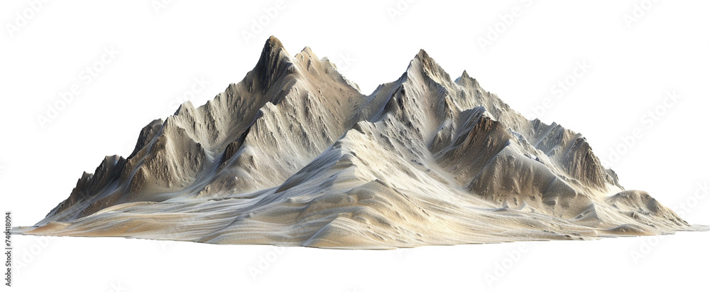 Rocky mountain with no tree isolated on a transparent background. PNG ...